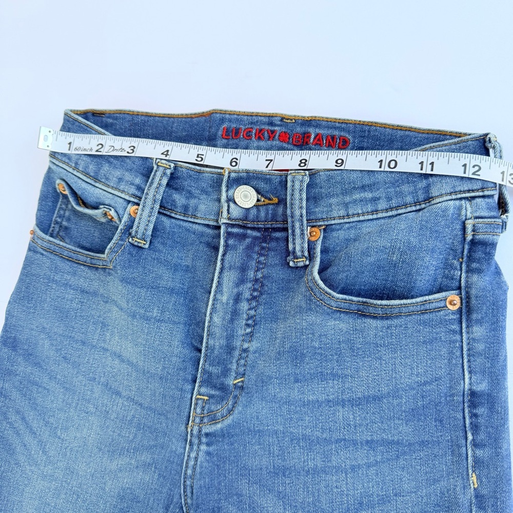 Woman’s Lucky Brand🍀 Denim Jeans Size 2/26 Zoe High Rise Straight - Picture 3 of 12